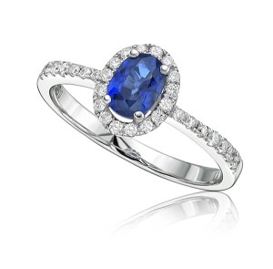 Ring featuring a blue Capricorn Australian Sapphire